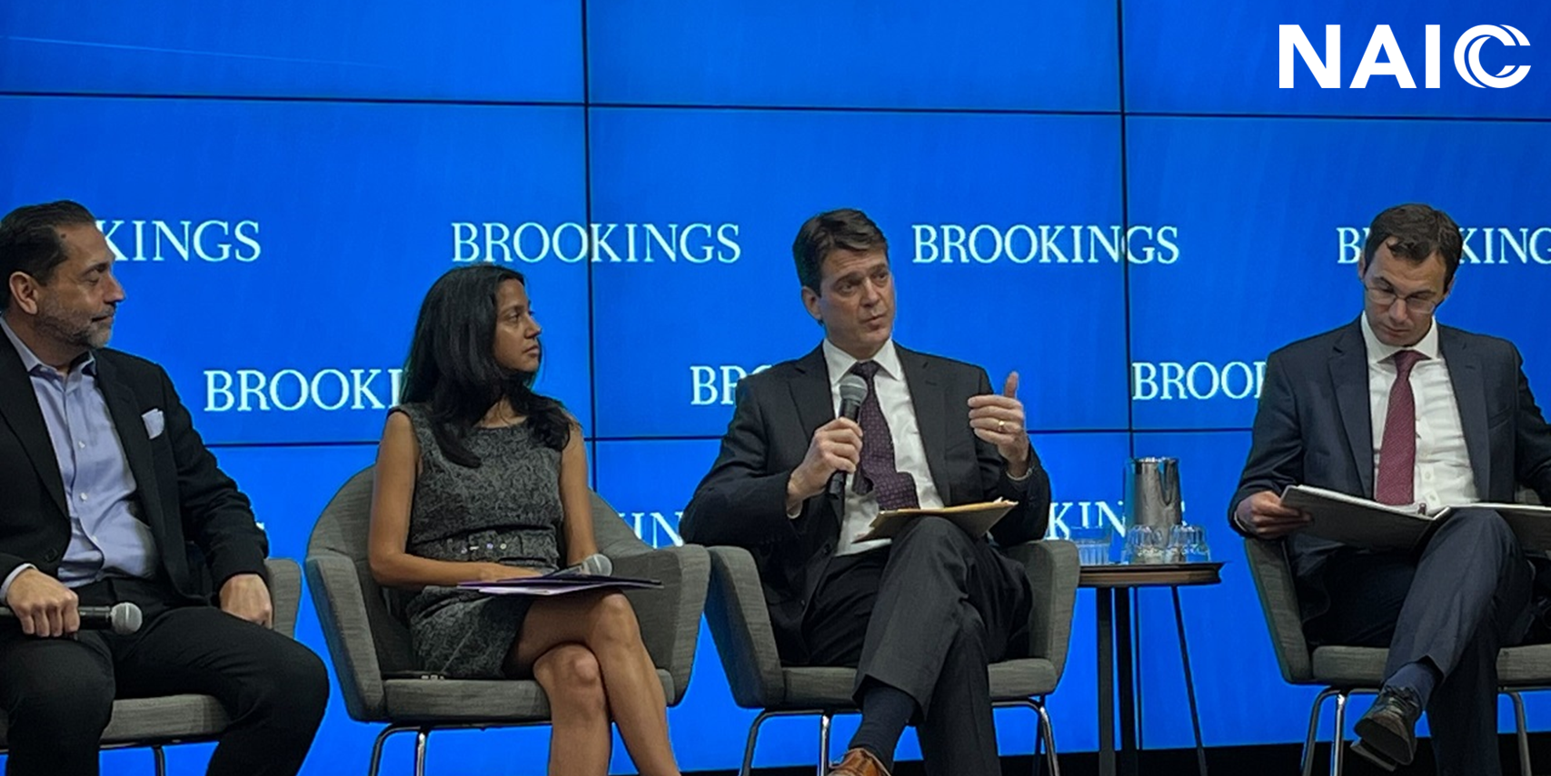 On June 27, 2023, Scott A. White, Commissioner of the Virginia Bureau of Insurance and Secretary-Treasurer of the NAIC, represented the NAIC on a Brookings Institution panel discussion on "Assessing Insurance Regulation and Supervision of Climate-Related Financial Risk."