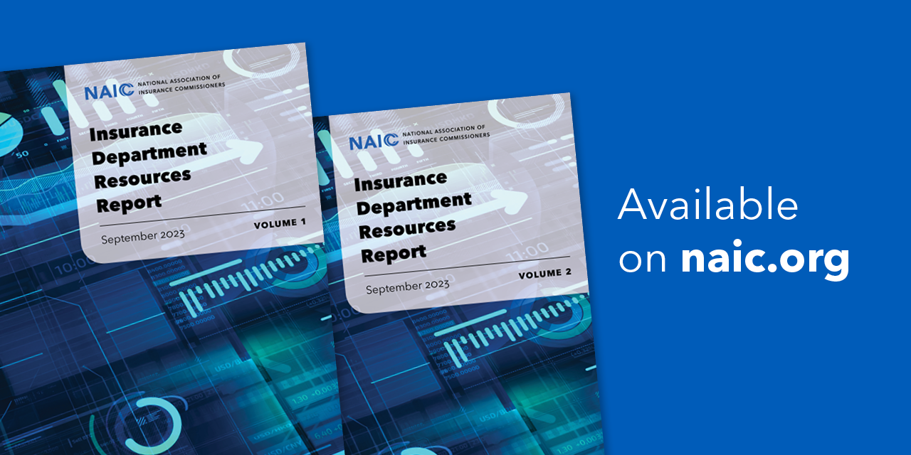 Covers for Volumes 1 and 2 of the 36th Edition of the Insurance Department Resources Report (IDRR)